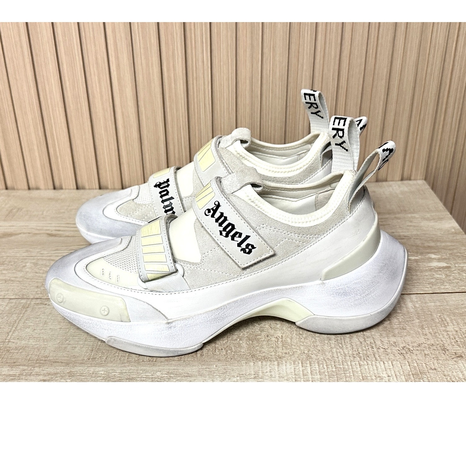 Palm Angels Used Effect Recovery Touch Strap Low Sneakers